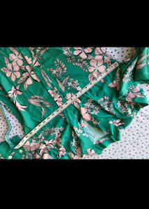 Green Floral Mini Dress