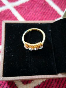 Sparkling Gold-Toned Ring