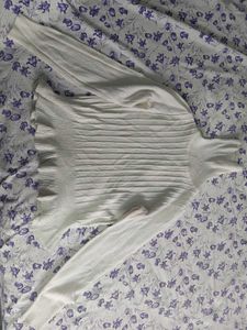 White Ribbed Turtleneck Sweater