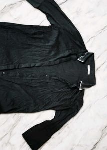 Classic Black Button-Up Shirt