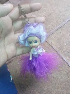 Purple Doll Keychain