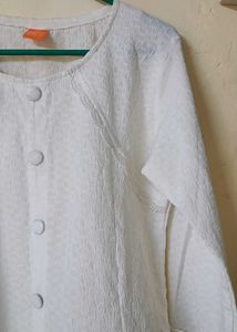 Elegant White Textured top