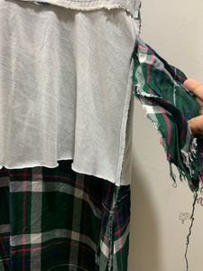 Classic Plaid Dress With Extra Sleeves