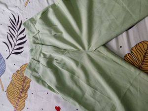 Light Green Wide Leg Pants