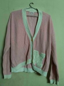 Pink Cardigan Sweater
