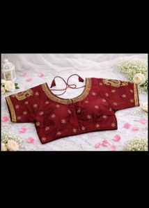 Pink Embroidered Readymade Blouse