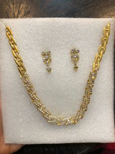 Gold &amp; Silver-Tone Diamond-Style Jewellery Combo S