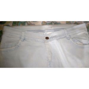 WHITE COTTON JEANS FOR GIRLS &amp; WOMEN 👍