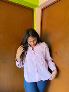 Pink Button-Up Shirt