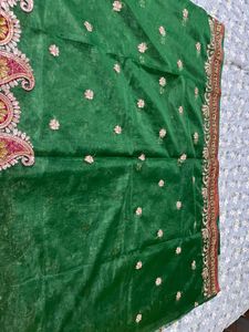 Elegant Green saree fully light weight