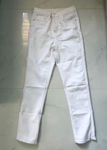 Classic White Denim Jeans