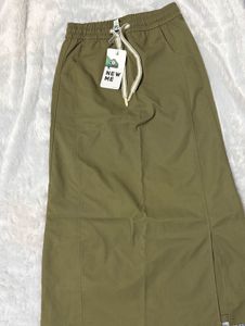 OLIVE MIDI SKIRT