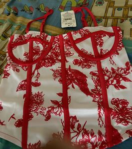 Chic Corset Top with Floral Print