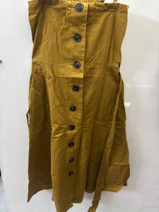Mustard Button-Down Sundress