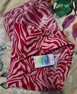 Red Zebra Print Co-ord Set