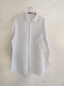 Striped Button-Up Shirt