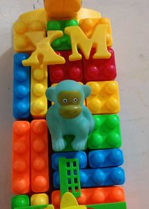 Building Blocks Monkey Toy Set
