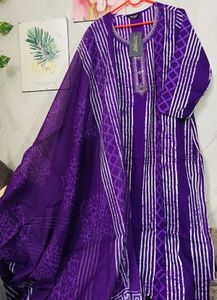 cotton Purple Kurta Set unused fixed price