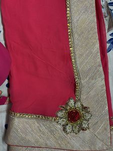 Pink saree for festivals