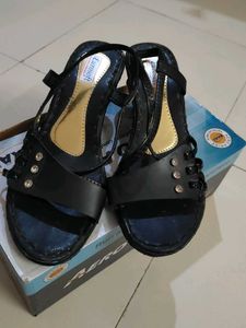 Stylish Black Sandals with Embellishments