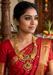 Intricate Peacock Design Necklace Set