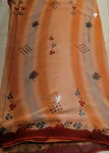 Beautiful Floral Print Saree