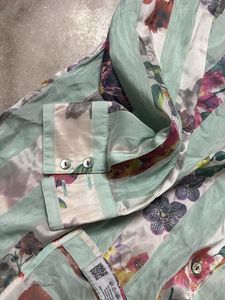 Floral Striped Button-Up Shirt