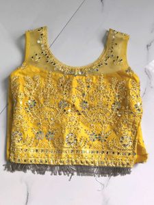 Yellow Embroidered Blouse