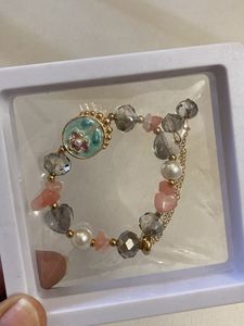 Boho Beaded Bracelet with Charm