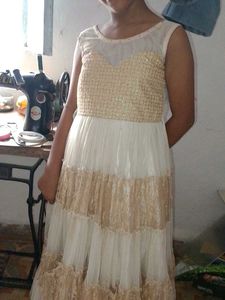 Elegant Tiered Ethnic Gown