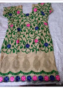 Embroidered Kurta Tops