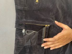 Black Velvet Skirt with Gold Zippers