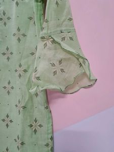 Pastel Green Floral Kurta