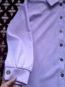 Lavender Button-Up Shirt