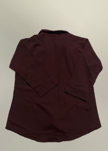 Maroon Button-Up Shirt