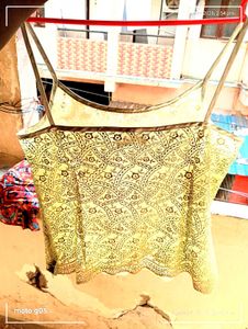 Pastel green Top Full Embroided