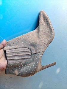 Pencil Boots (Silver Diamond)