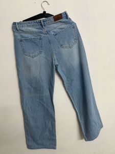 Light Wash Distressed Denim Jeans