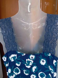 Floral Lace Trim Cami Top