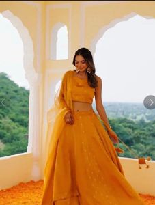 Gorgeous Mustard Lehenga Choli Set