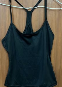 Sleek Black Racerback Tank Top