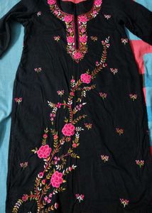 hand Embroidered Kurta Set n extra top duppata