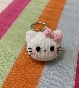 Cute Crochet Cat Keychain Pouch