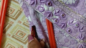 Beautiful Purple Floral Kurta Set