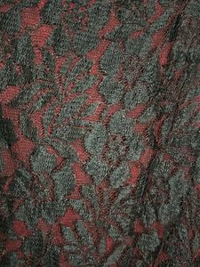 Rose Net Pattern With Red Inner Fabric Dress♥️