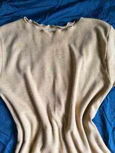 Light Yellow Long Sleeve Top