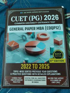 CUET (PG) 2026 General Paper MBA Exam Prep Book