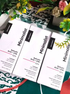 pack of 3 Minimalist Anti-Acne Salicylic Acid 2% F