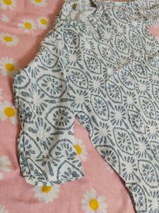 Floral Button-Up Kurti