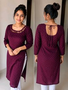 new fashion Elegant Maroon Kurti